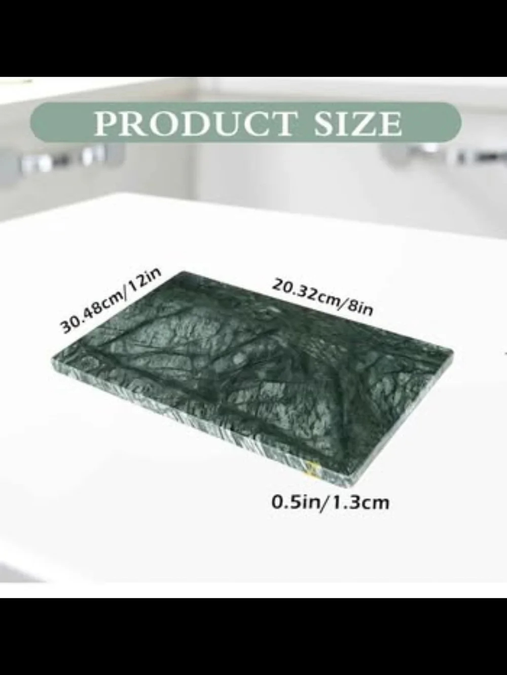 Green Marble Cutting Board - Premium Kitchen Tool